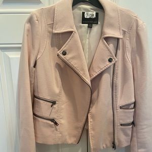 Banana Republic pink moto jacket